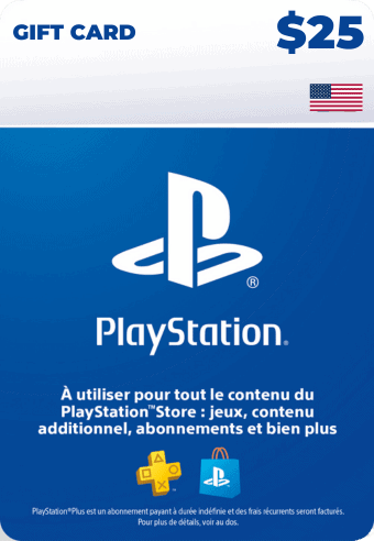 Playstation Network 25$ - Etats-Unis